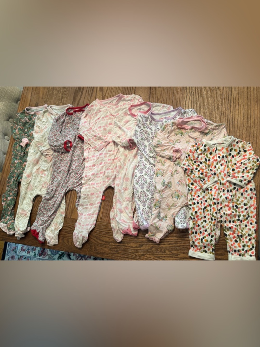 Lot of 8 Magnetic Me onesies, various sizes